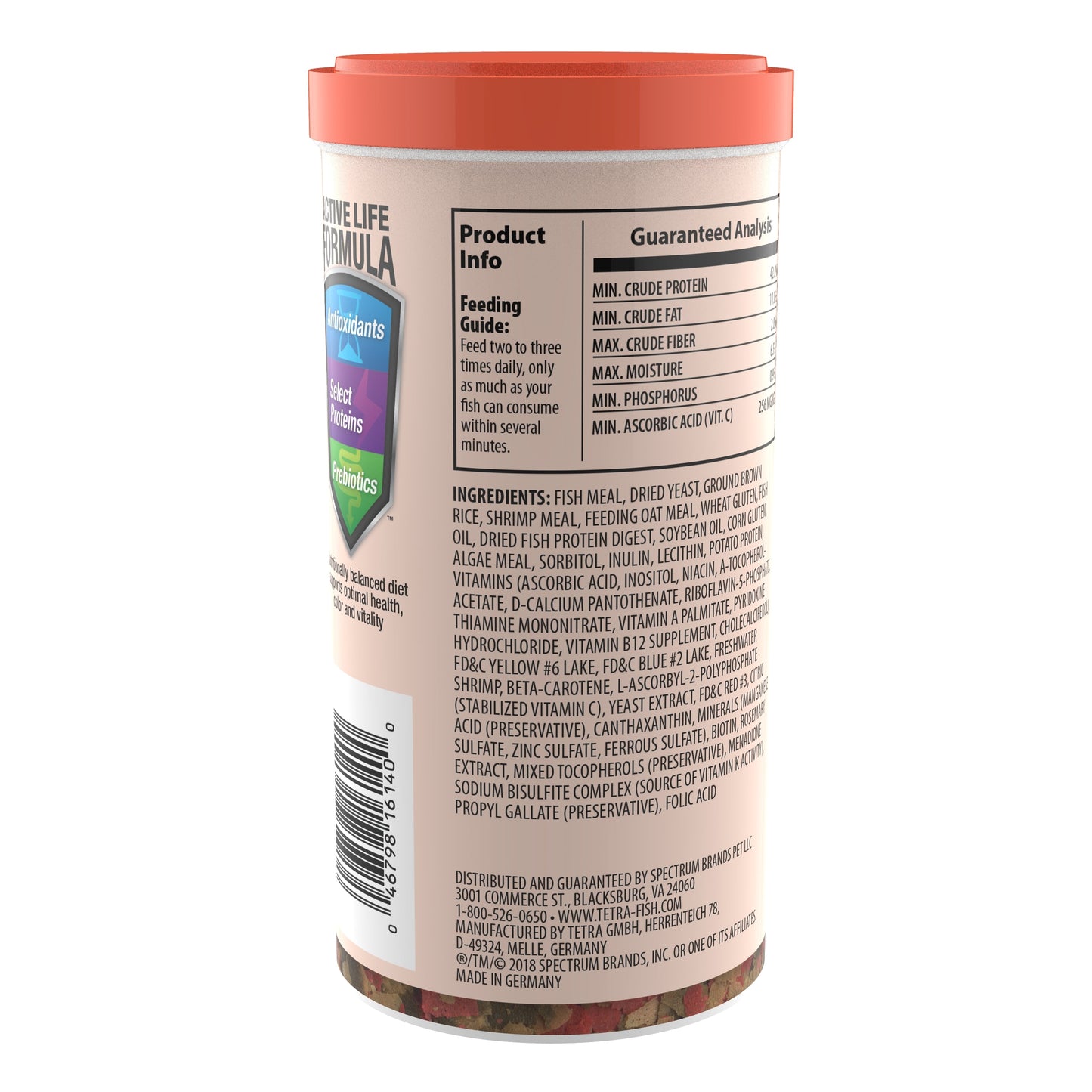 fin Goldfish Flakes, Balanced Diet Fish Food, 7.06 Oz.