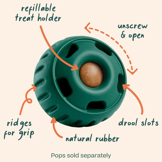 Pupsicle - Long-Lasting Interactive Dog Ball Toy to Keep Your Pup Busy and Distracted - Safe for Dogs - Low-Mess Design - Dog Toys for Medium and Large Dogs 25-75 Lbs