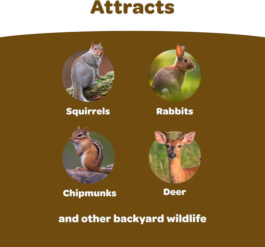 Backyard Wildlife Food Blend for Wild Squirrels, Chipmunks, Rabbits and Other Backyard Wildlife, 5 Pound