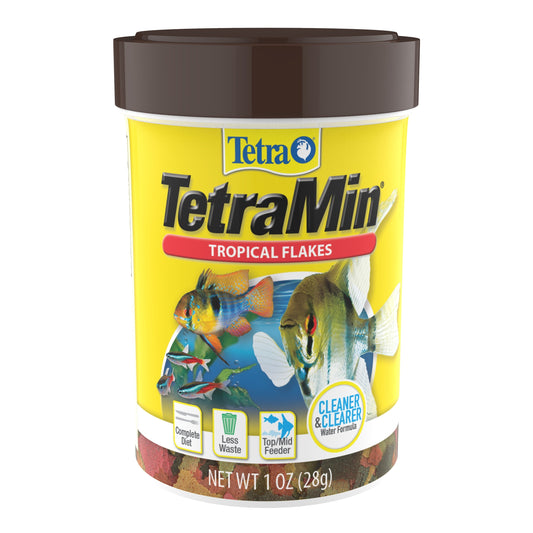min Tropical Flakes Nutritionally Balanced Fish Food, 1 Oz.