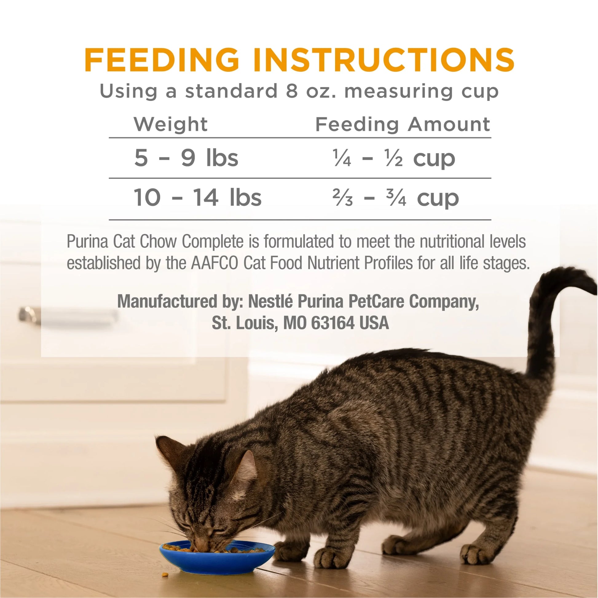Purina  Complete High Protein Dry Cat Food with Real Chicken