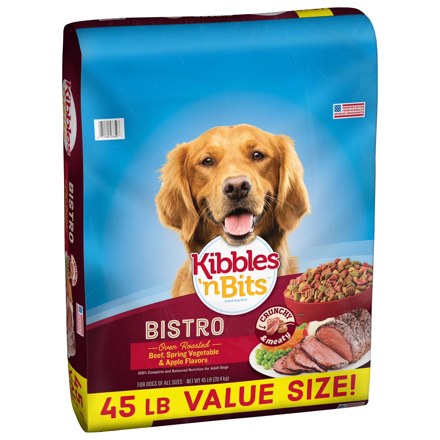 Kibbles 'N Bits Bistro Oven Roasted Beef, Vegetable & Apple Flavors Dry Dog Food