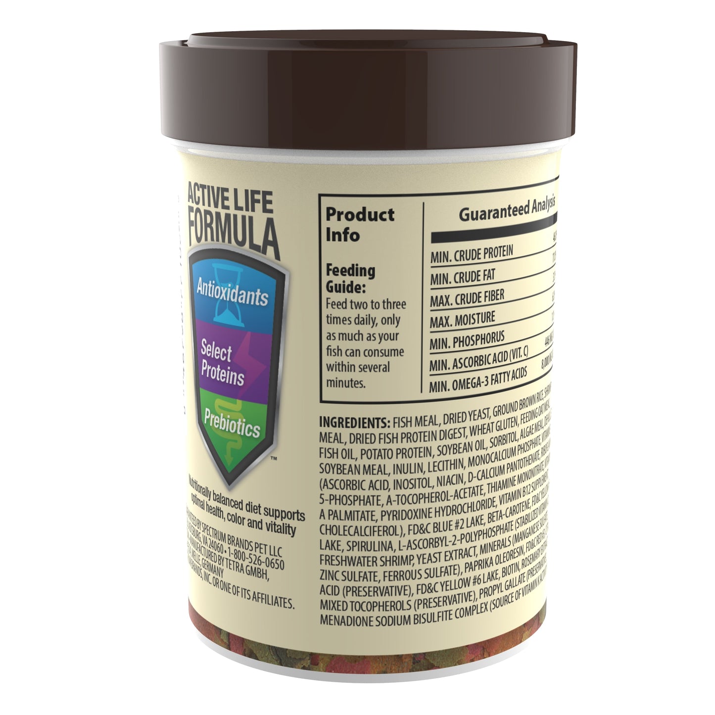 min Tropical Flakes Nutritionally Balanced Fish Food, 1 Oz.
