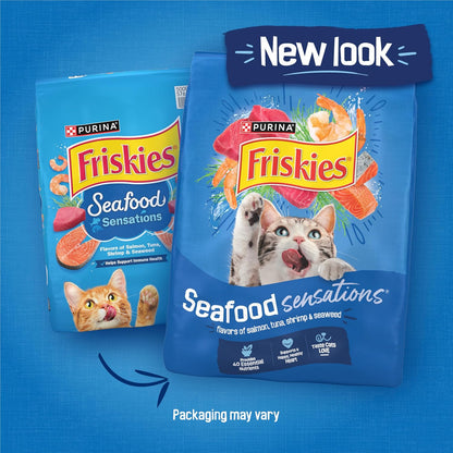 Purina  Dry Cat Food Seafood Sensations with Salmon, Tuna, and Shrimp Flavors - 22 Lb. Bag