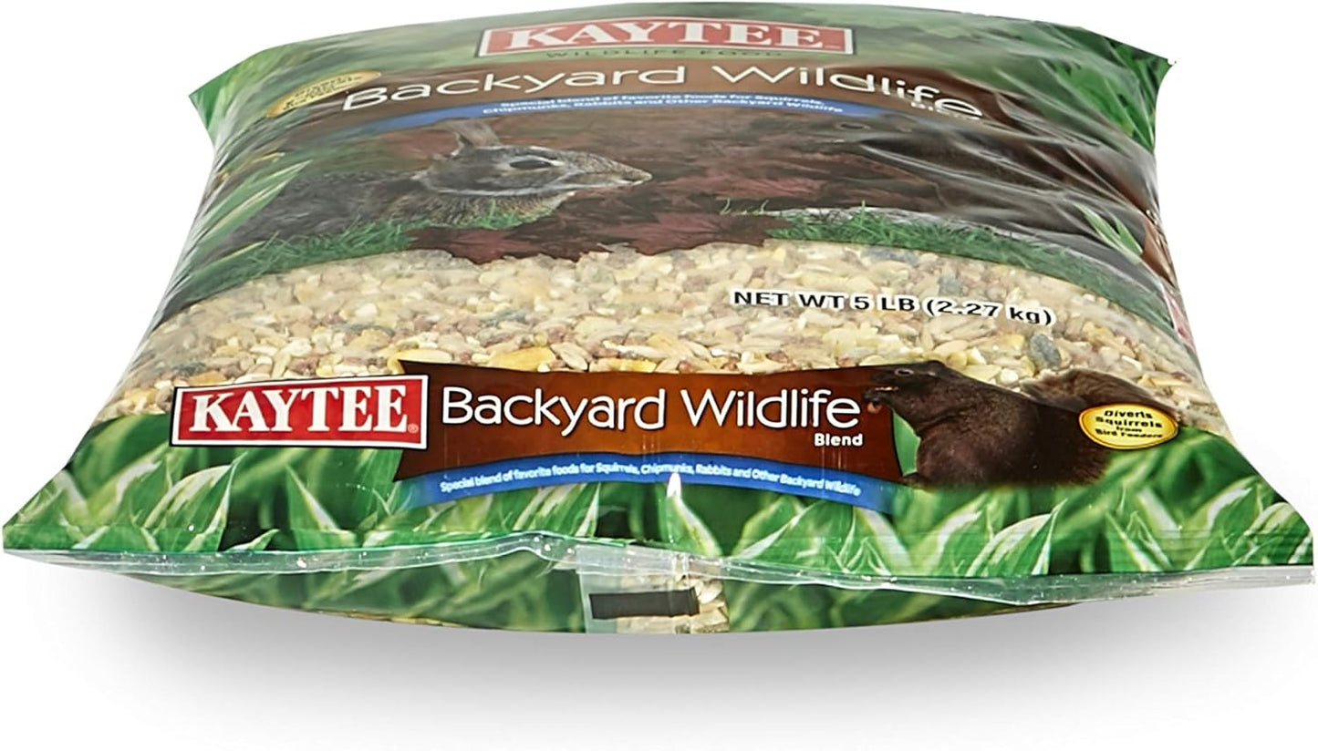 Backyard Wildlife Food Blend for Wild Squirrels, Chipmunks, Rabbits and Other Backyard Wildlife, 5 Pound