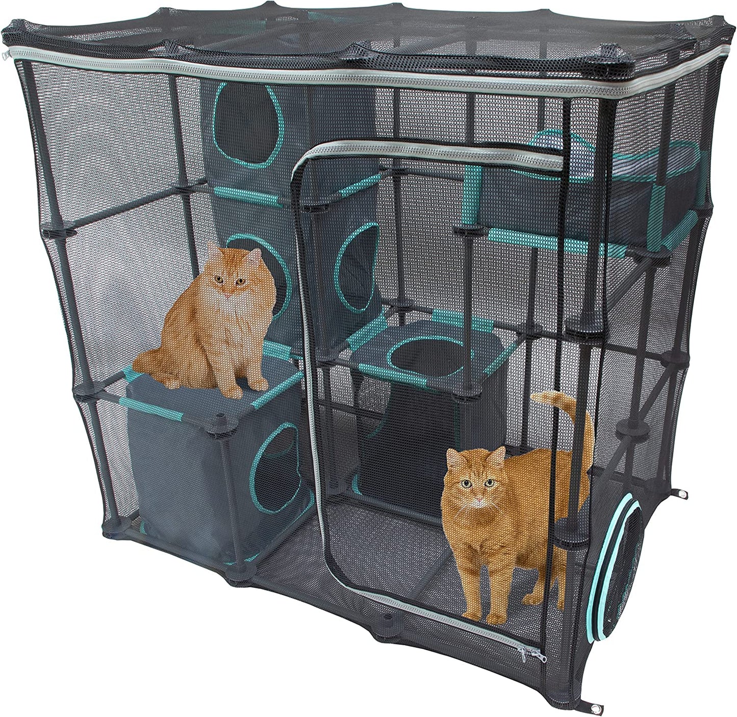 Outdoor Catio Furniture and Play Kits for Cats, Outdoor Mega Kit