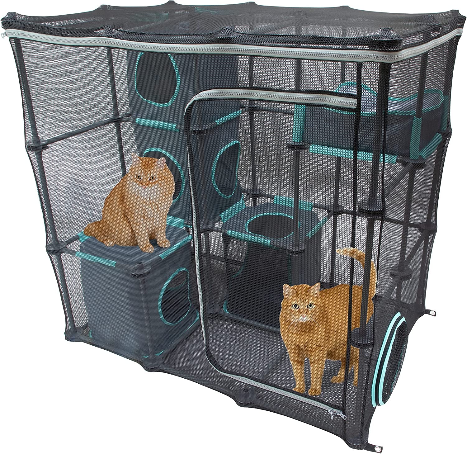 Outdoor Catio Furniture and Play Kits for Cats, Outdoor Mega Kit