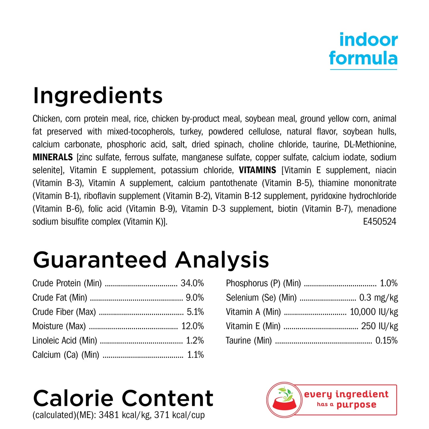 Purina  Naturals, Indoor Dry Cat Food, Chicken & Turkey