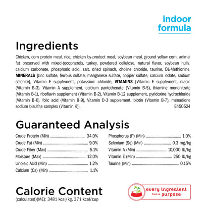 Purina  Naturals, Indoor Dry Cat Food, Chicken & Turkey