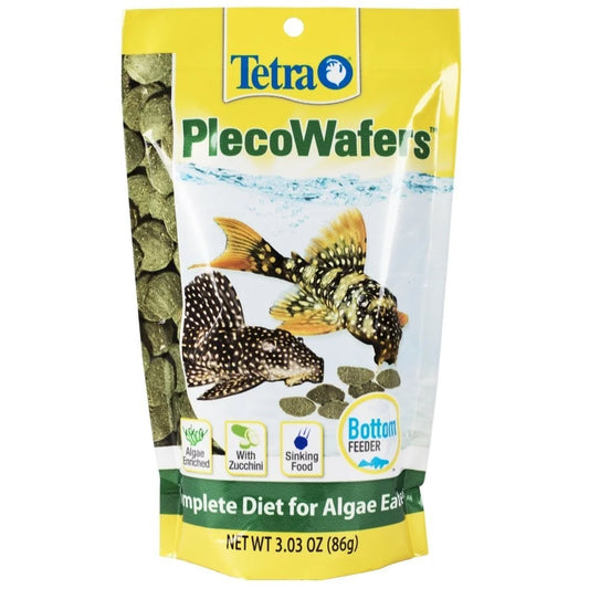 Plecowafers, Nutritionally Balanced Fish Food for Algae Eaters, 3.03 Oz.