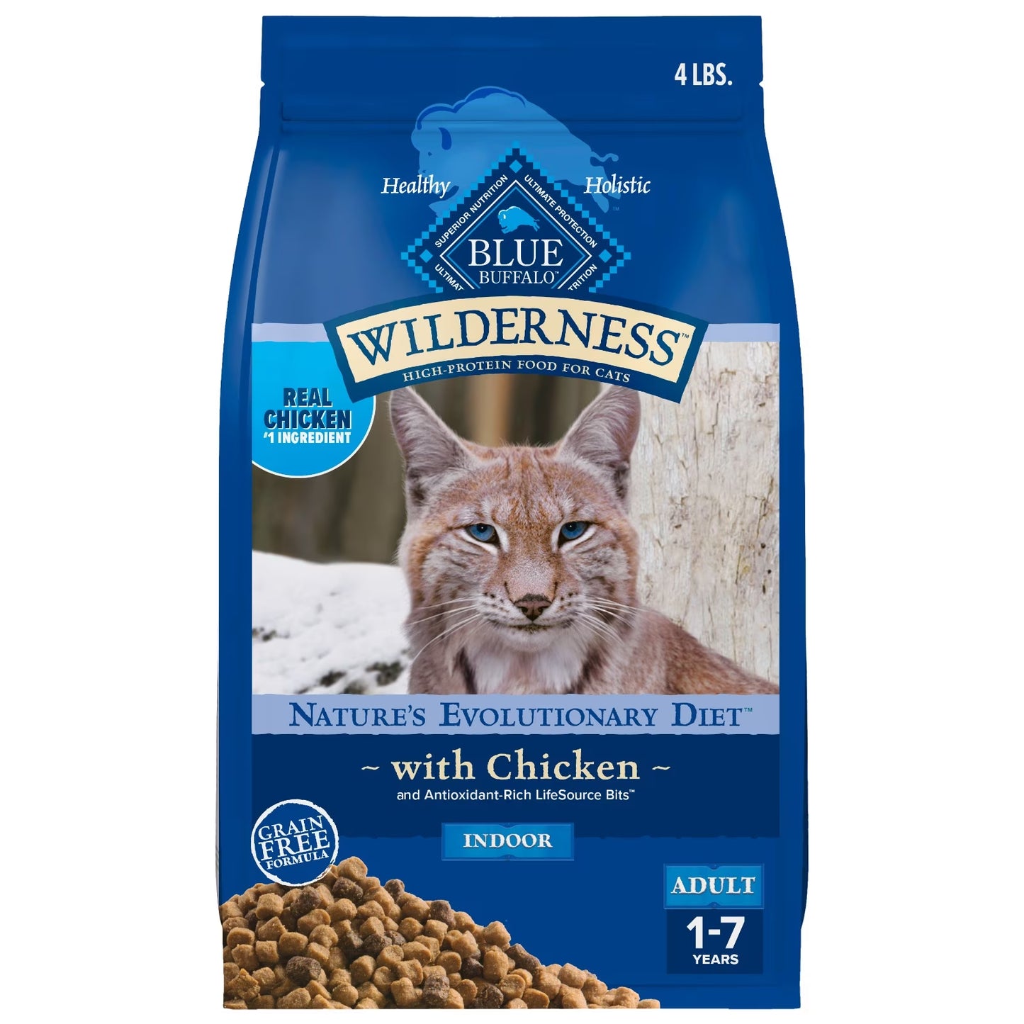 Wilderness Natural High-Protein, Grain-Free Dry Cat Food