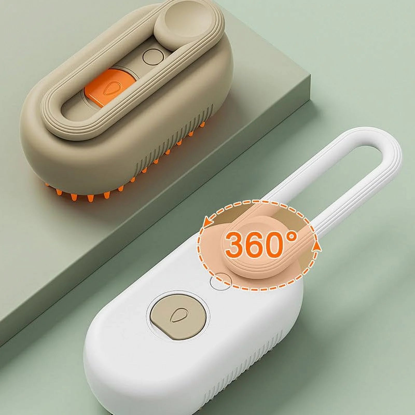 3-in-1 Self-Cleaning Cat Steam Brush for Massage and Hair Removal
