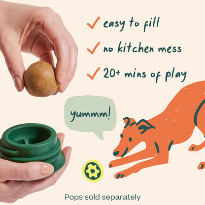 Pupsicle - Long-Lasting Interactive Dog Ball Toy to Keep Your Pup Busy and Distracted - Safe for Dogs - Low-Mess Design - Dog Toys for Medium and Large Dogs 25-75 Lbs