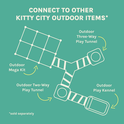 Outdoor Catio Furniture and Play Kits for Cats, Outdoor Mega Kit
