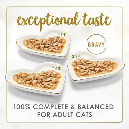Purina Gravy Lovers Gourmet Wet Cat Food Variety Pack - Poultry and Beef - 30 Pack of 3 Oz. Cans
