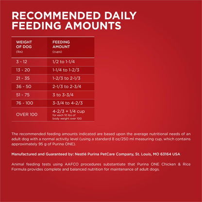 Dry Dog Food for Adult Dogs High Protein, Real Chicken & Rice
