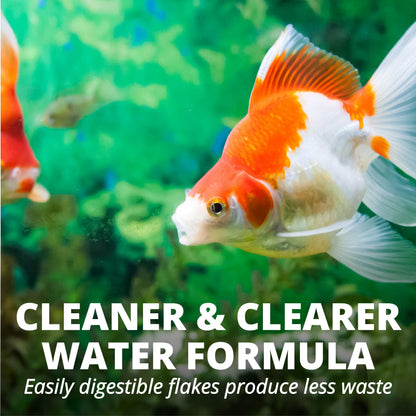 Goldfish Flakes, Balanced Diet Fish Food, Clear Water Formula, 1 Oz.