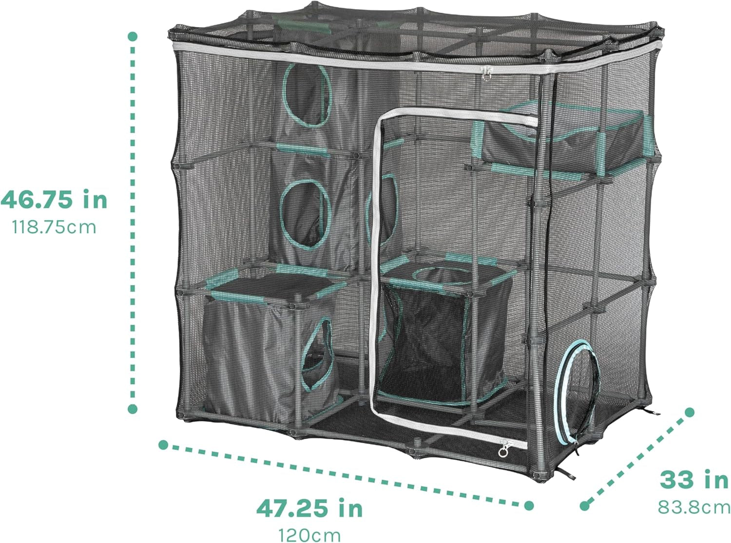 Outdoor Catio Furniture and Play Kits for Cats, Outdoor Mega Kit