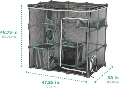 Outdoor Catio Furniture and Play Kits for Cats, Outdoor Mega Kit