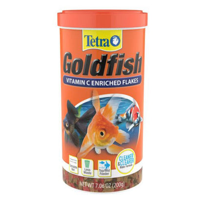 fin Goldfish Flakes, Balanced Diet Fish Food, 7.06 Oz.