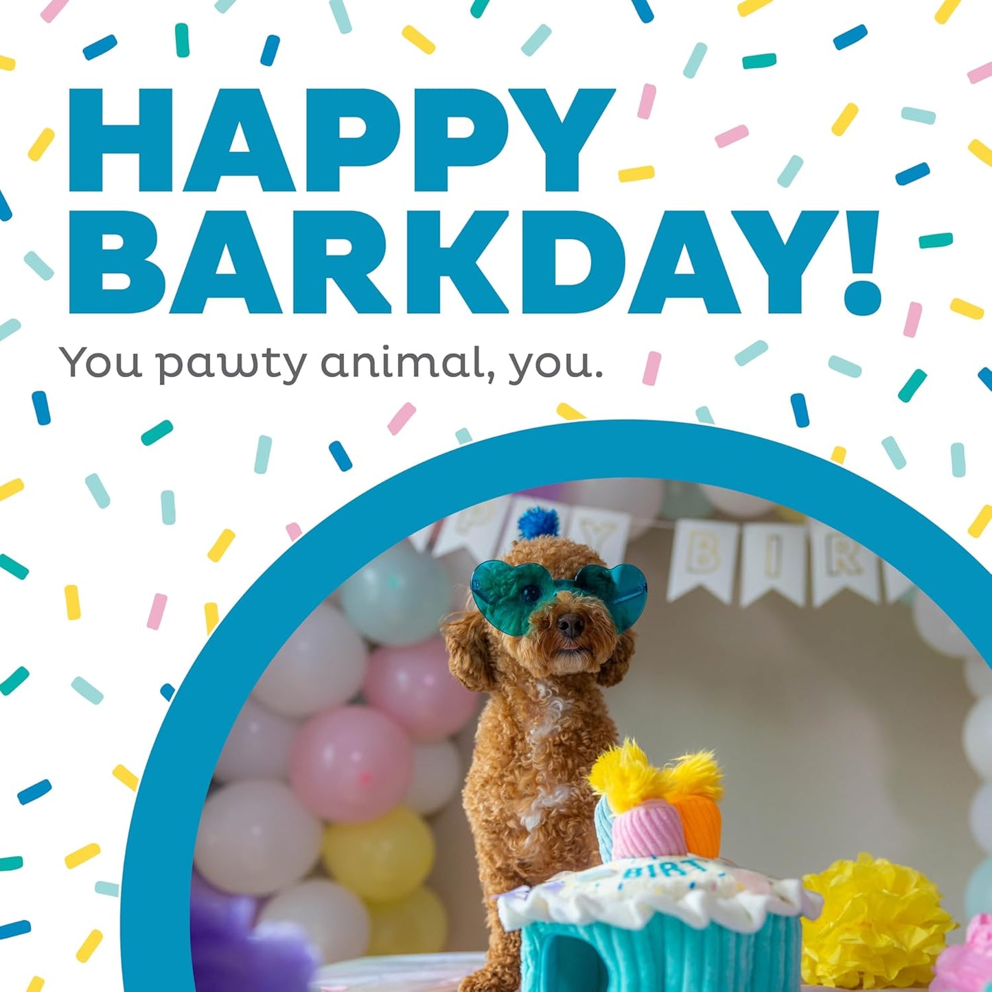 Hide-A-Birthday-Cake Dog Toy – Interactive 2‑In‑1 Plush Puzzle with 3 Squeaky Removable Candles