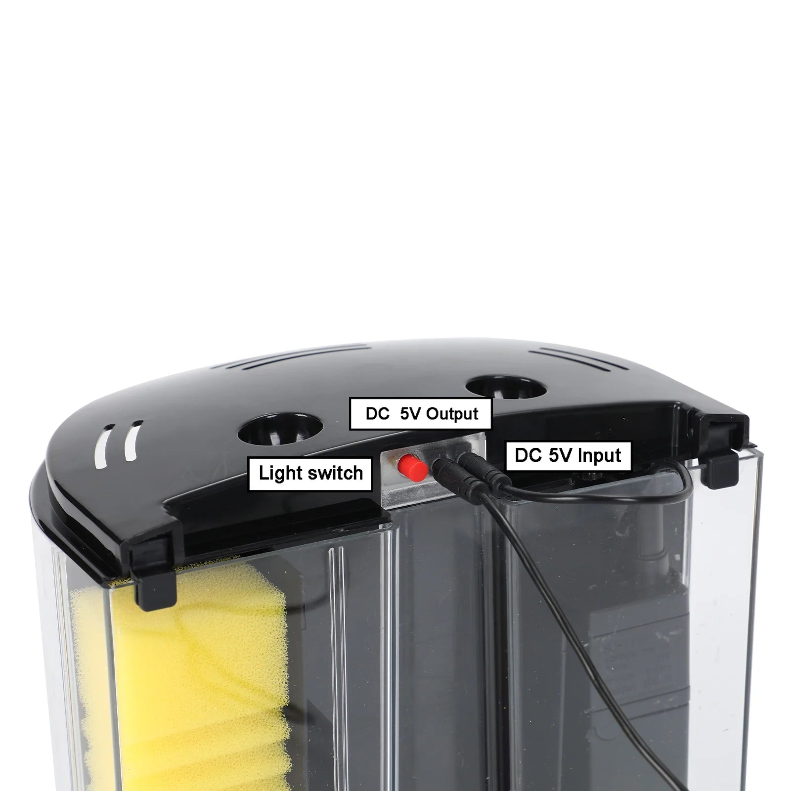 Fish Tank, 1.2 Gallon Aquarium, Small Betta Fish Tank Starter Kit with LED Light and Water Filter Pump, Half Cylinder